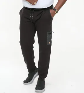 D555 Big Mens Couture Jogger With Elasticated Waistband and Woven Fabric Trim (COTGRAVE)