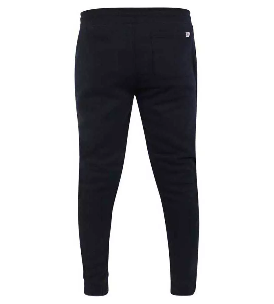 D555 Big Mens Navy Cuffed Jogger With Side Pockets and Drawcord (BRANDON )