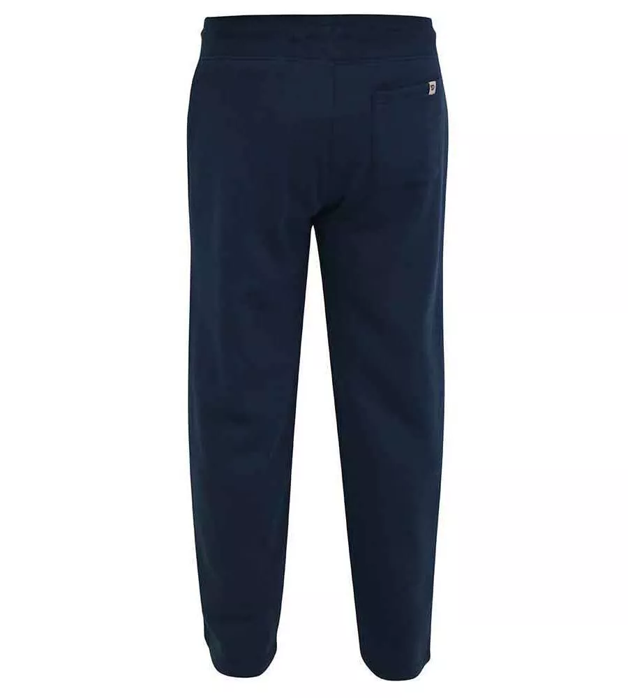 D555 Big Mens Navy Open Hem Jogger With Embroidery (GLOUCESTER 2)