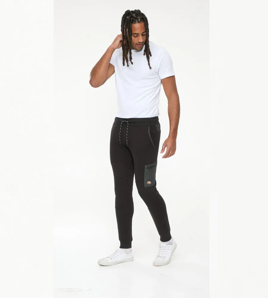 D555 Mens Couture Jogger With Elasticated Waistband and Woven Fabric Trim (COTGRAVE)