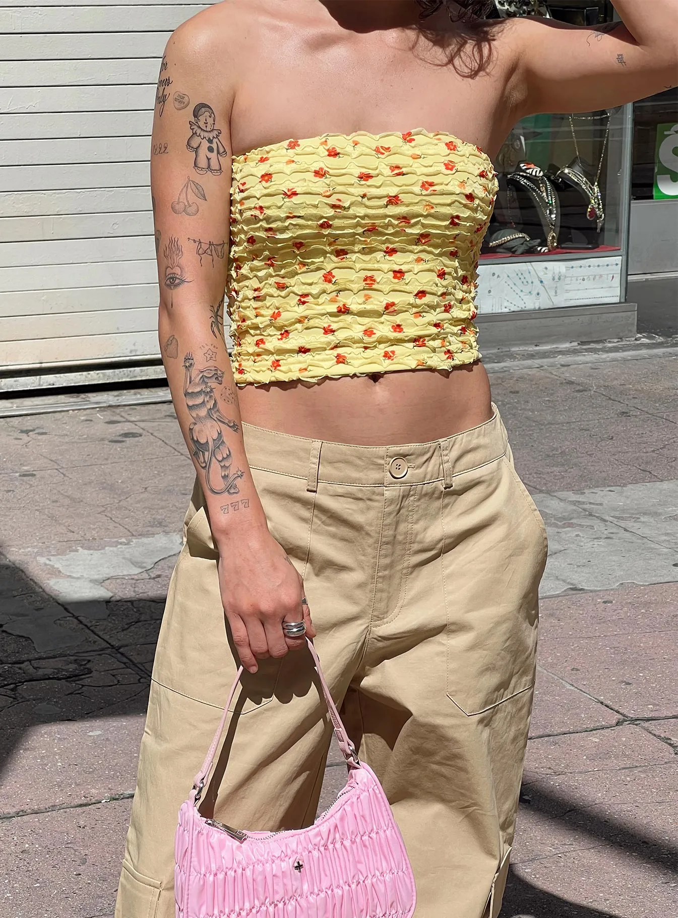 Dayrella Tube Top Yellow