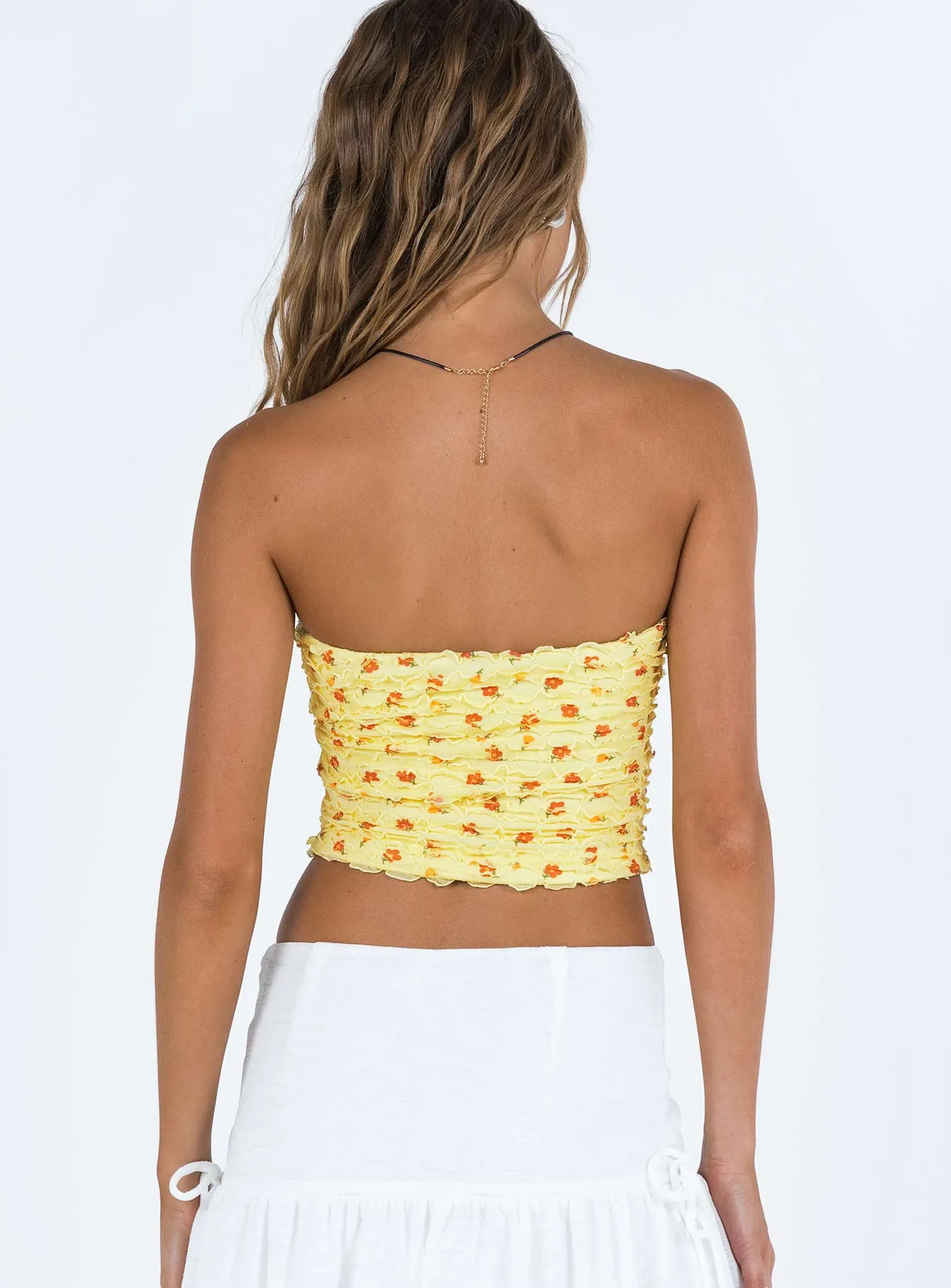 Dayrella Tube Top Yellow