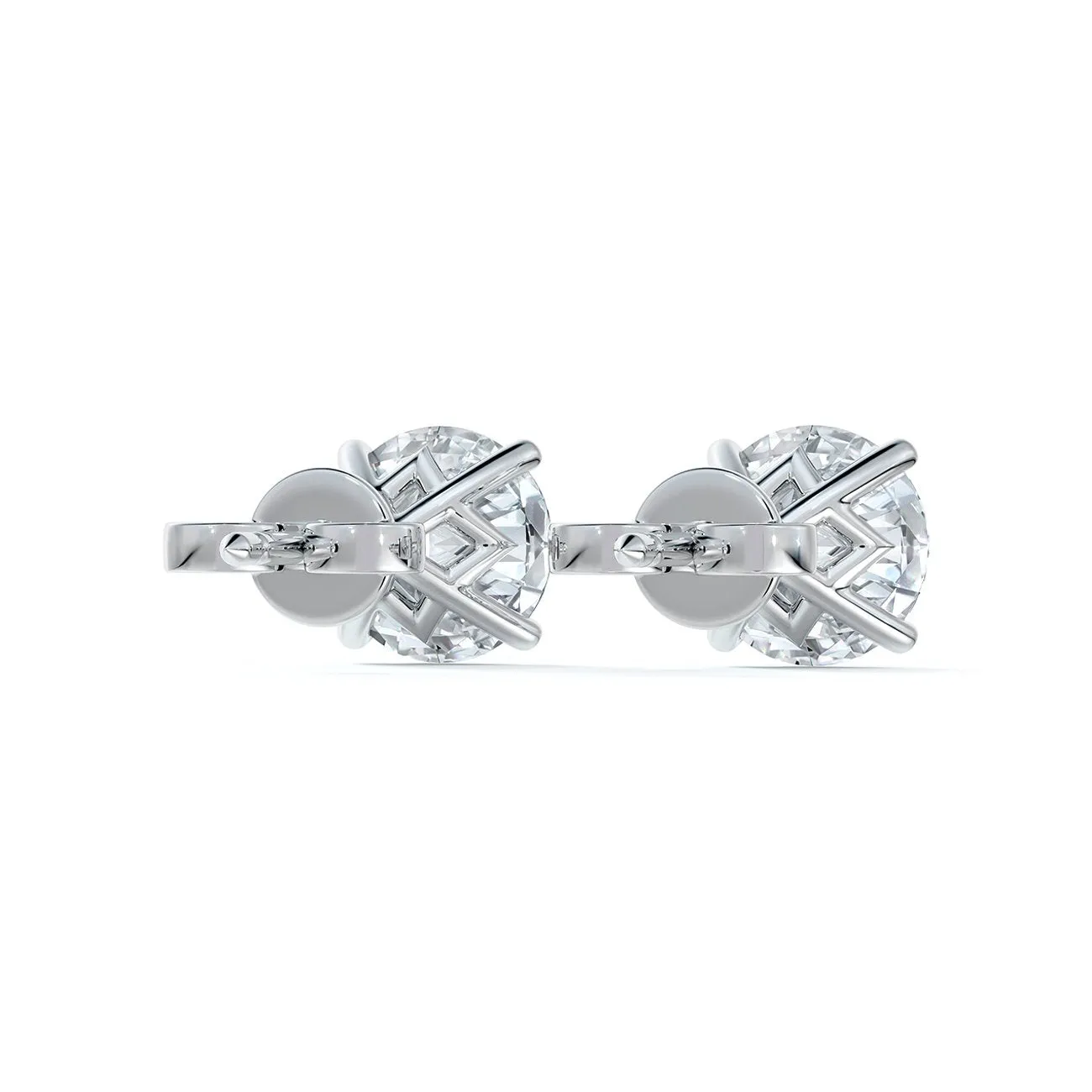 De BeersForevermark Classic 4-Prong Martini Set 3.10cts Total Stud Earrings