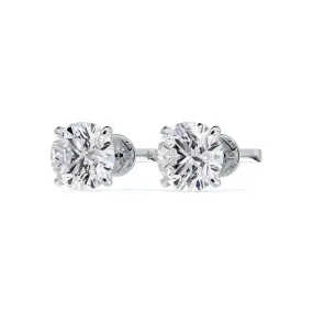 De BeersForevermark Classic 4-Prong Martini Set 3.10cts Total Stud Earrings