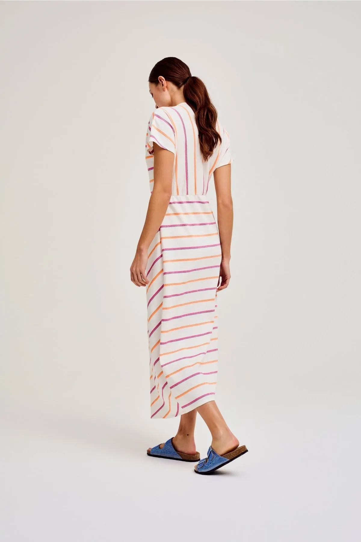 Demosi Striped Midi Dress