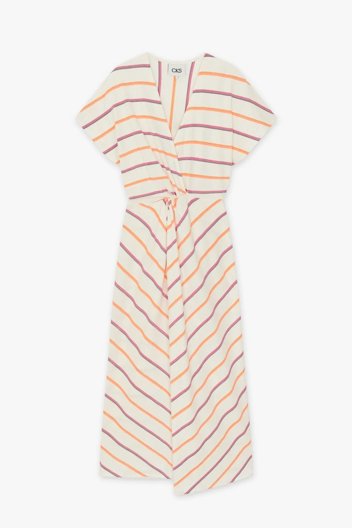 Demosi Striped Midi Dress