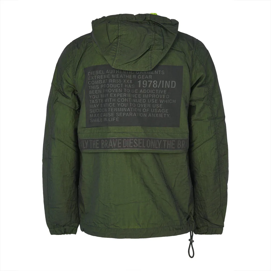 Diesel Mens Jacket L Hisami 900 Jacket Green