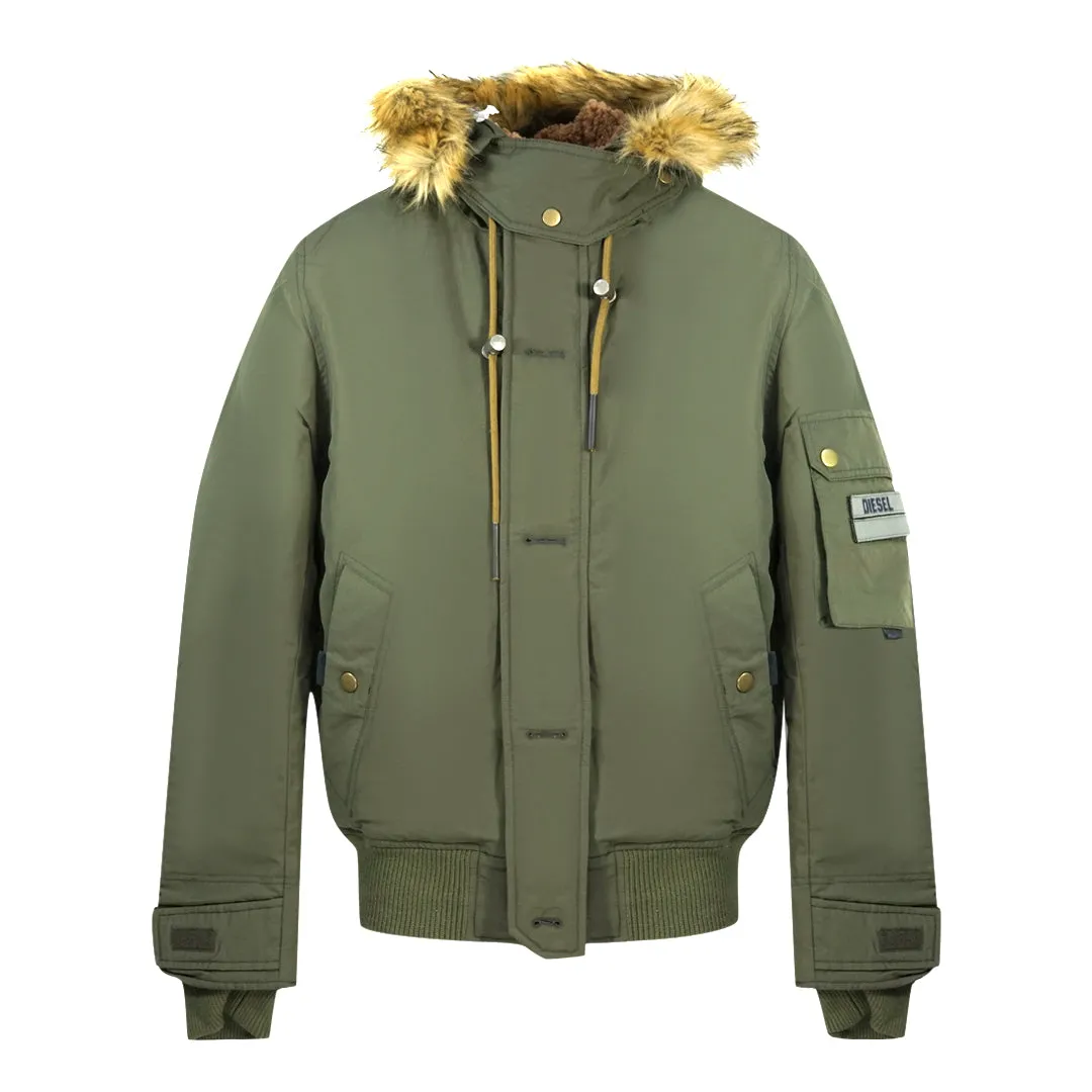 Diesel Mens Jacket W Jame 21 5Fx Jacket Green