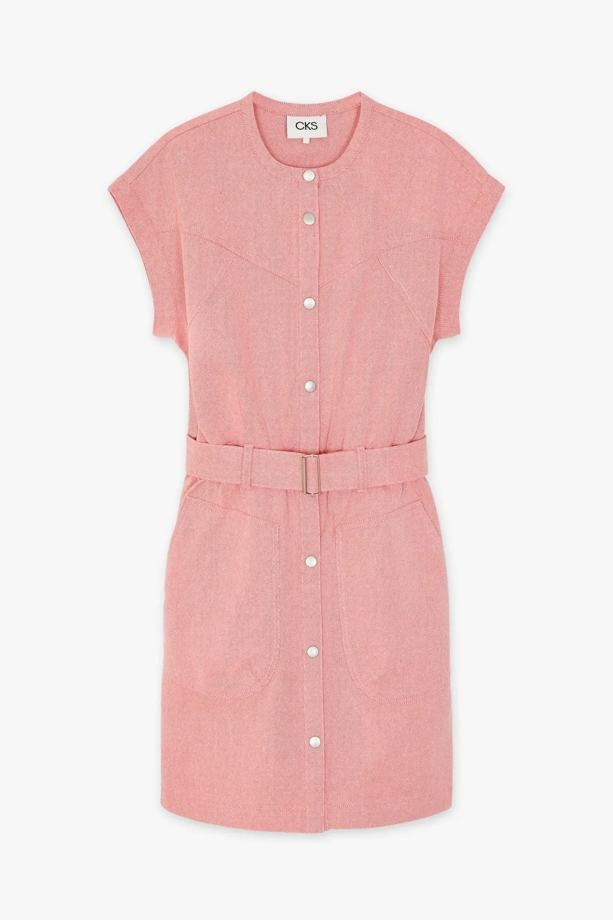 Dive Pink Mini Denim Dress