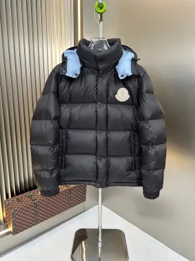 Down Jacket Black & Cream Logo 2024