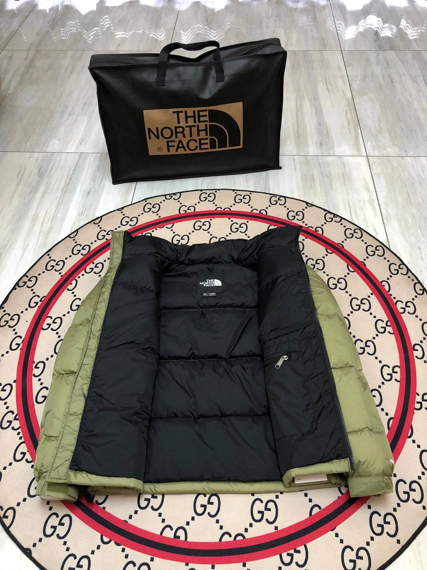 Down Jacket Olive Green