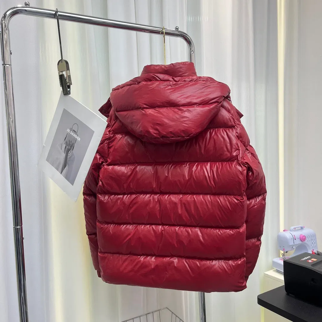 Down Jacket Red & Double Logo Arm