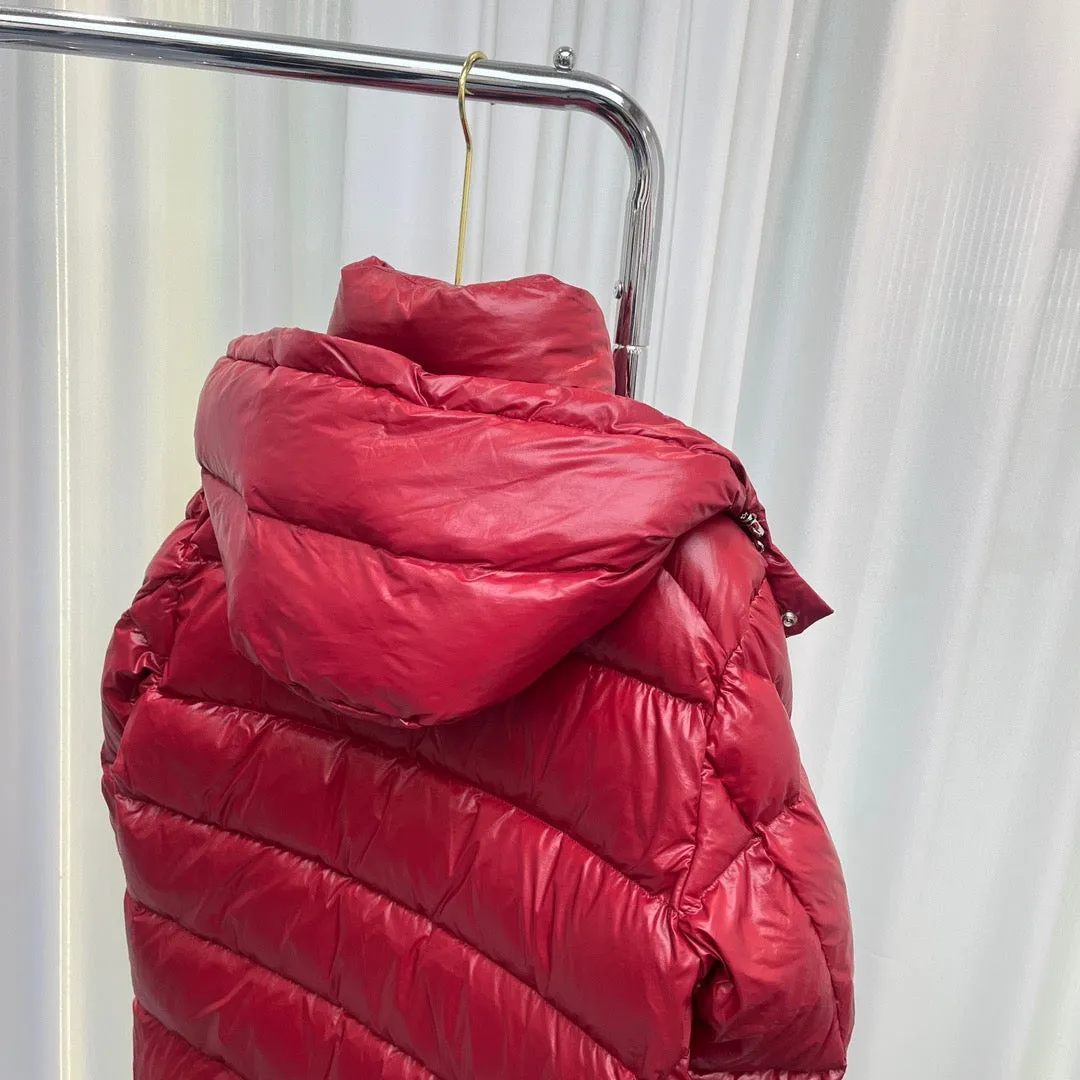 Down Jacket Red & Double Logo Arm