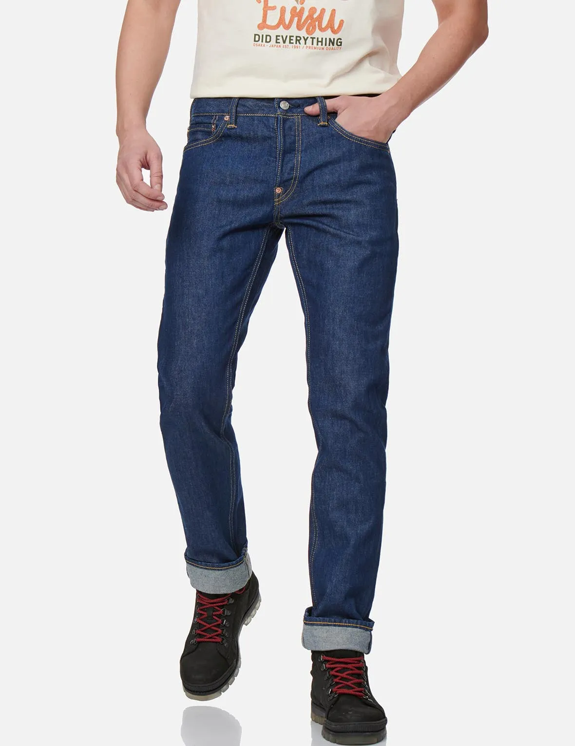 Duo-Style Pocket Slim Fit Jeans #2010