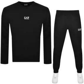 EA7 Emporio Armani Logo Tracksuit Black