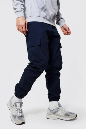 Elasticated Waist Slim Fit Cargo Trouser