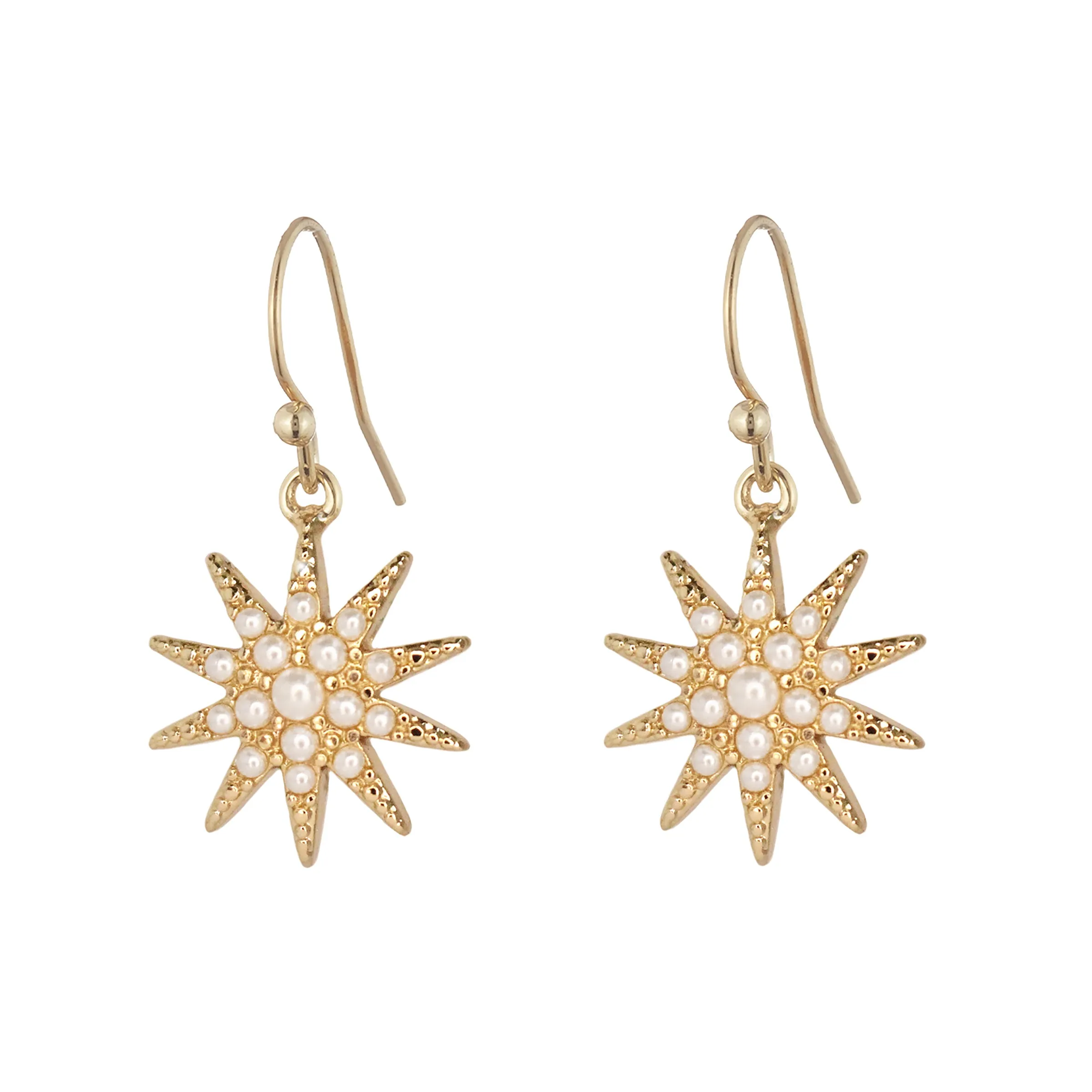 Electra Drop Earring - Gold & Pearl
