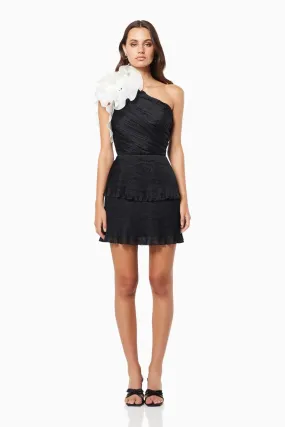 Elliatt Upscale Mini Dress in Black/White