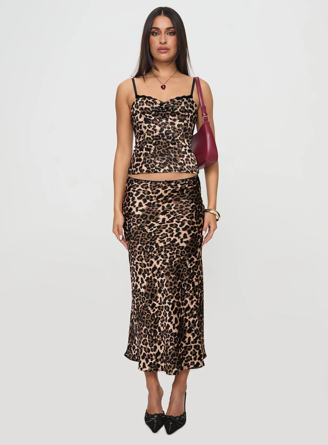 Enigmatic Cami Top Leopard