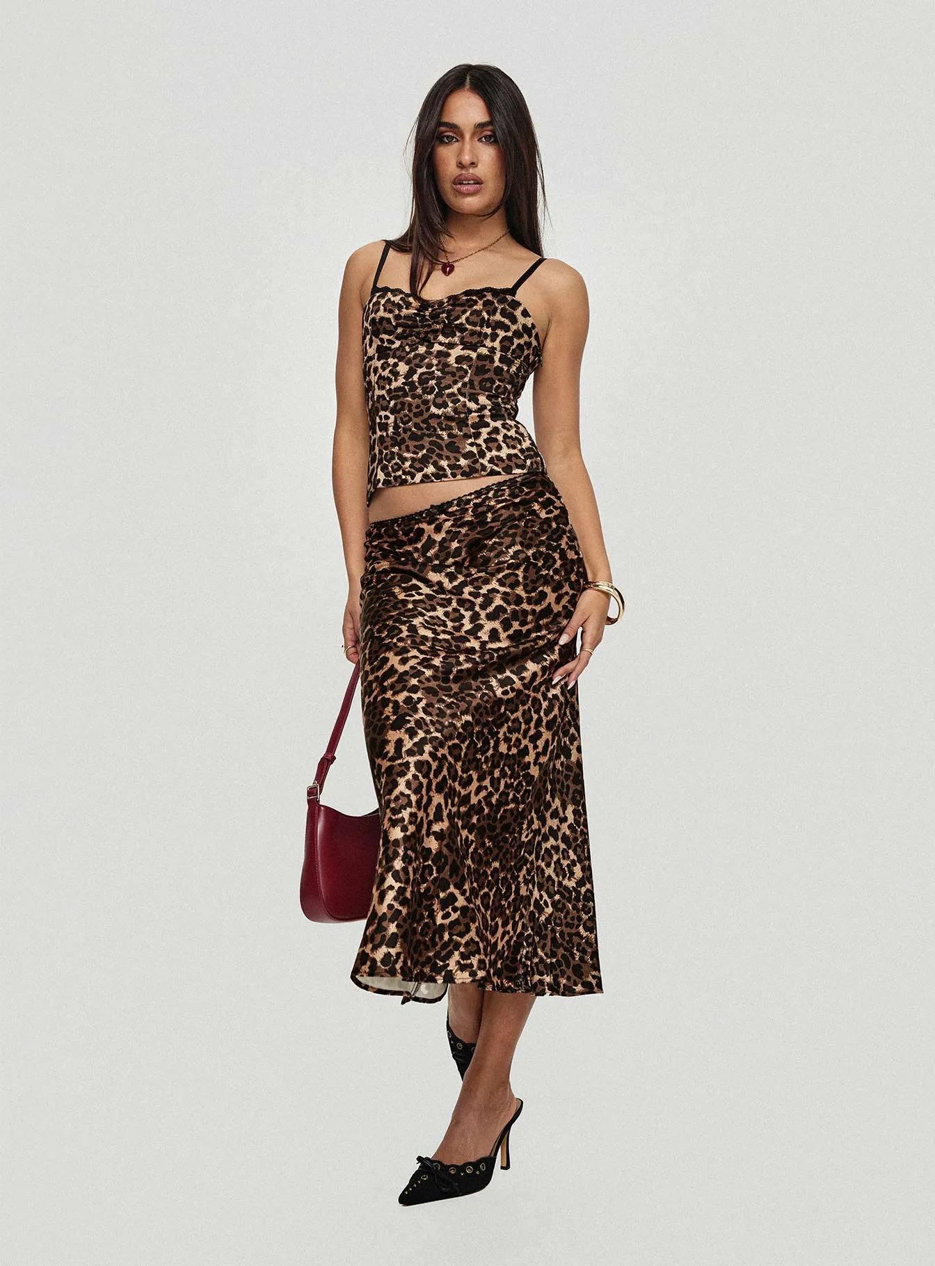 Enigmatic Cami Top Leopard