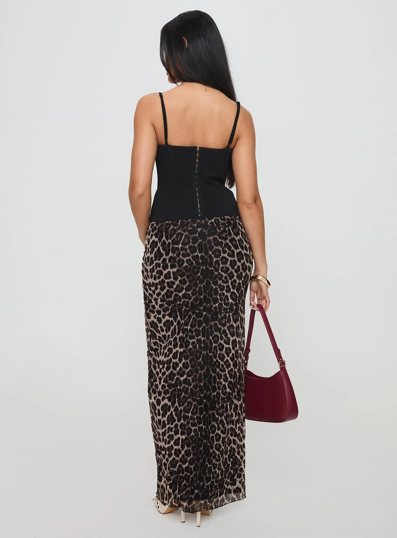 Ergo Maxi Skirt Leopard Tall