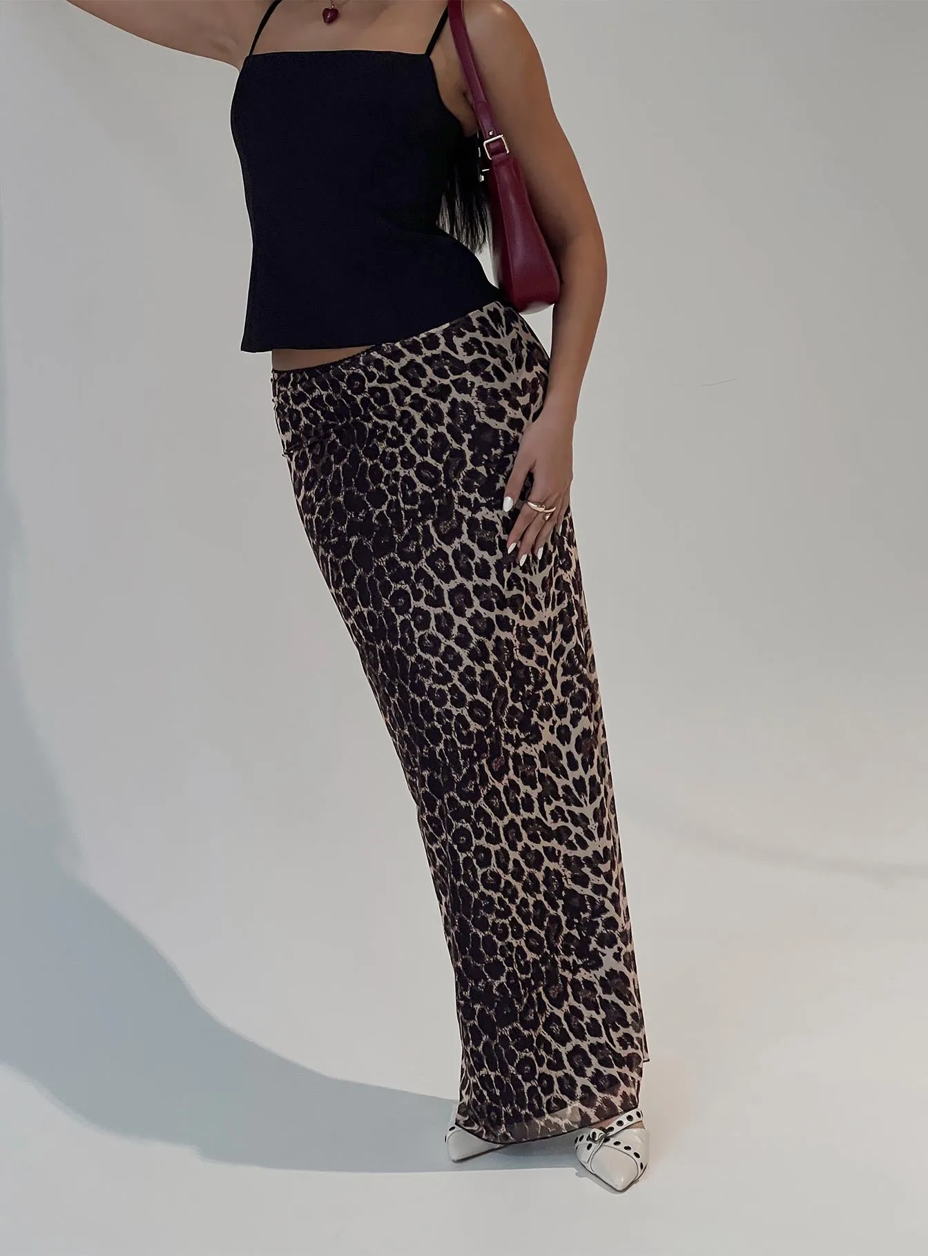 Ergo Maxi Skirt Leopard Tall