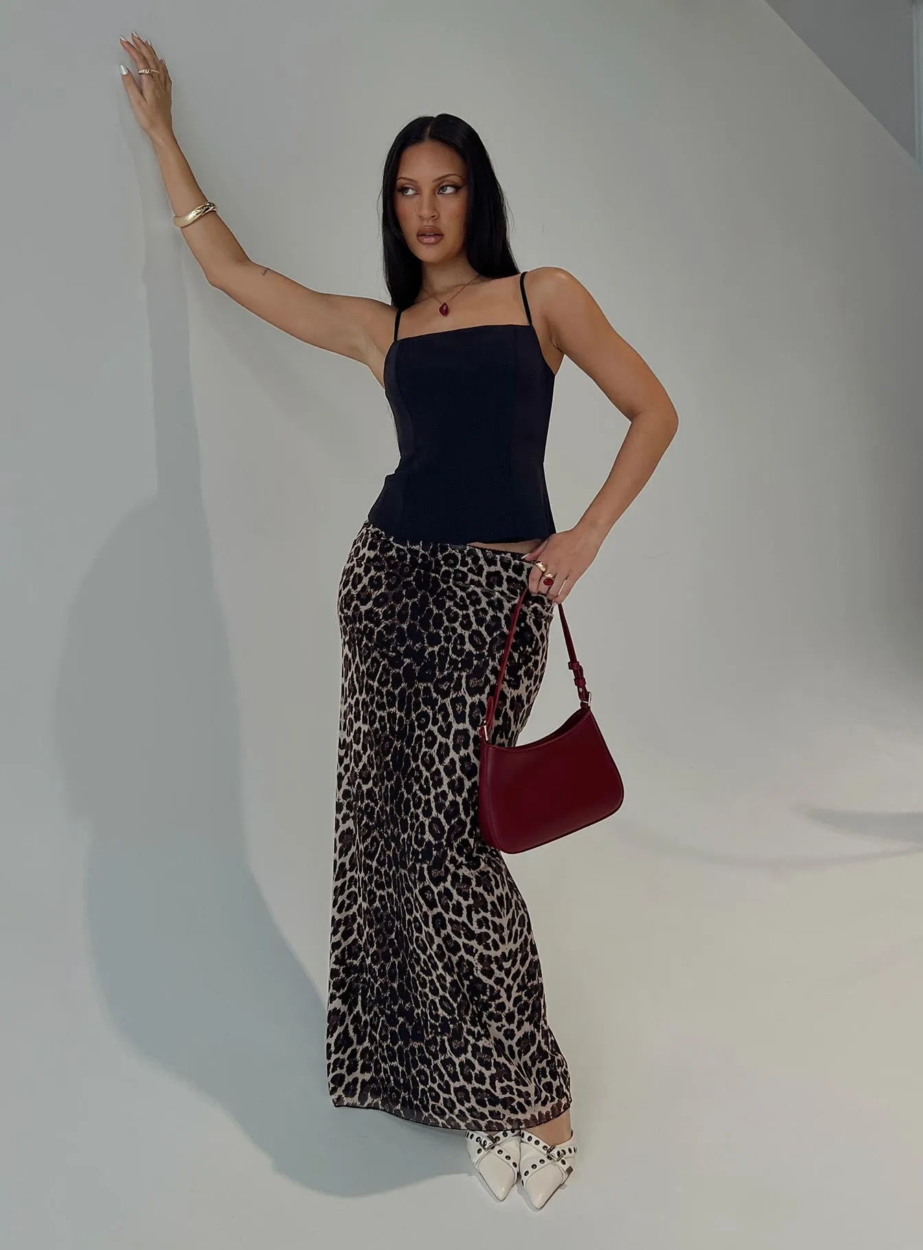 Ergo Maxi Skirt Leopard Tall