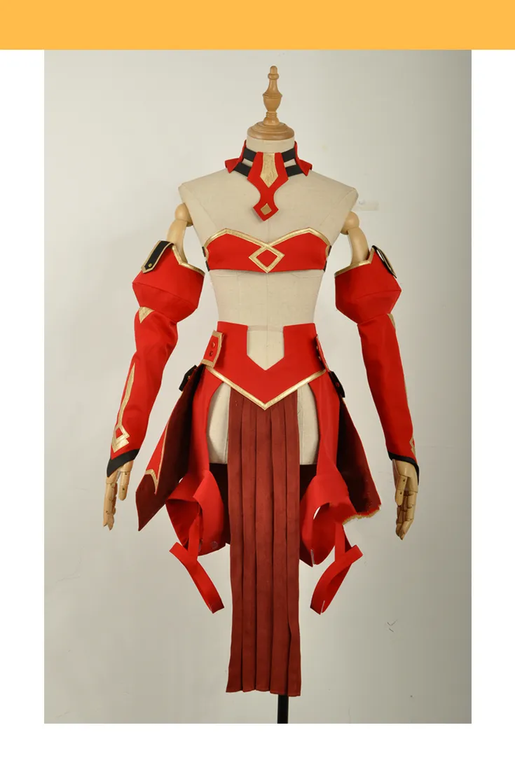 Fate Saber of Red Cosplay Costume