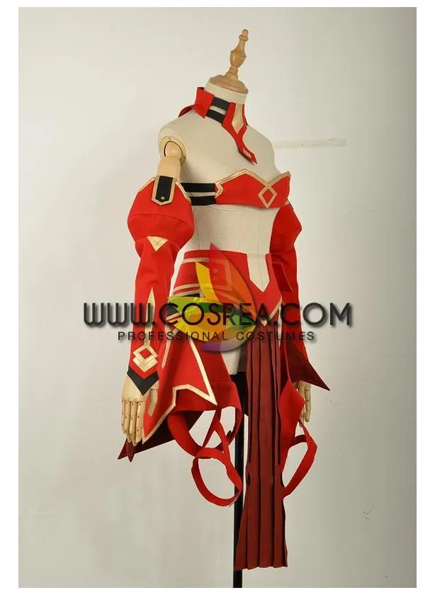 Fate Saber of Red Cosplay Costume