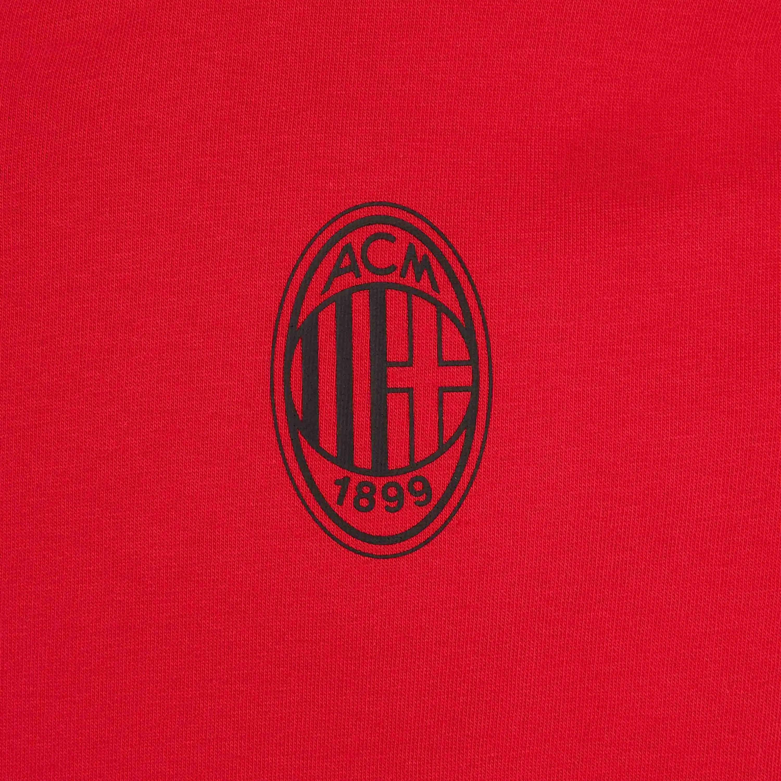 FELPA MILAN CASUALS 2023/24 CON ZIP E CAPPUCCIO