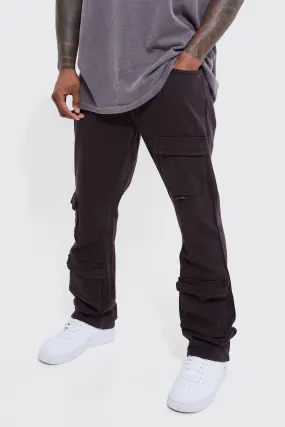 Fixed Waist Skinny Stacked Cargo Trouser | boohooMAN UK