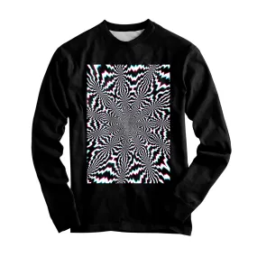 Fractal Ripples Graphic Long Sleeve