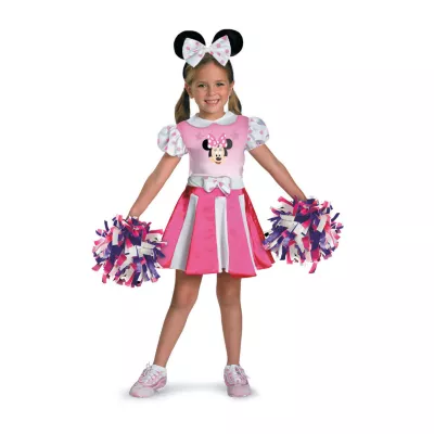 Girls Cheerleader Minnie Mouse Costume