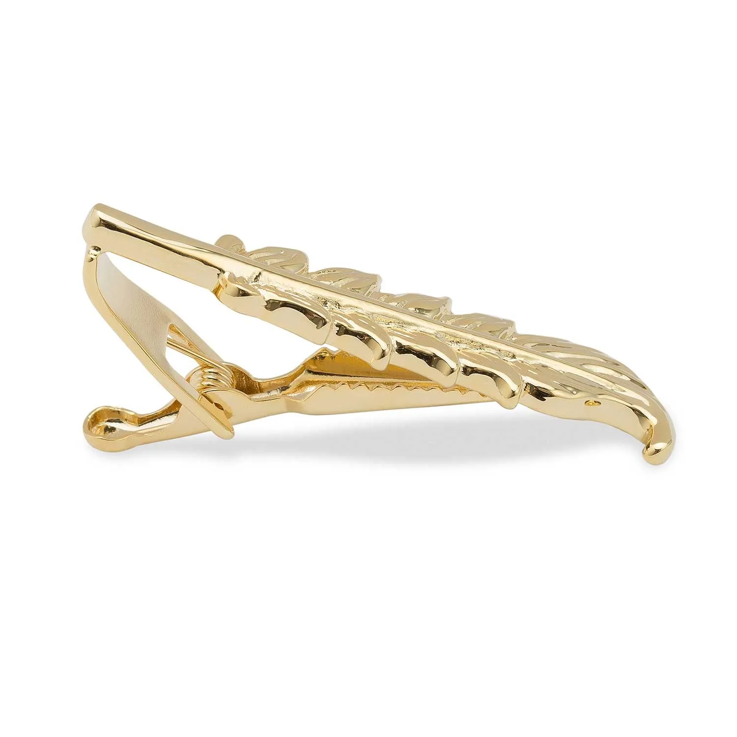 Gold Feather Quill Tie Bar