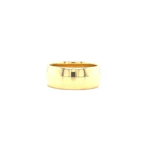 Half Round 8mm Ring with Standard Fit in 14K Yellow Gold