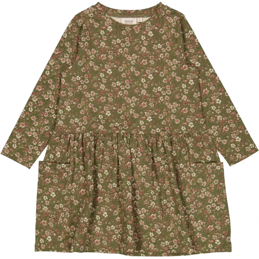 Jersey Dress Bessie - dry pine flowers