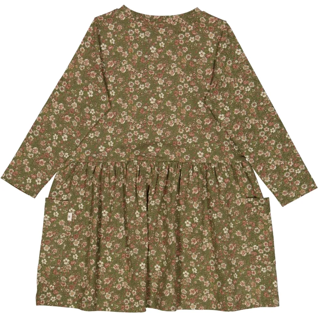 Jersey Dress Bessie - dry pine flowers