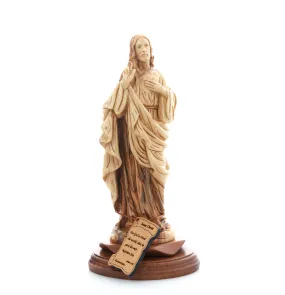 Jesus Christ Carved Wooden Statue from Holy Land 11.2