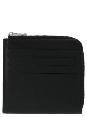 Jil Sander Zip Around Logo Embossed Wallet