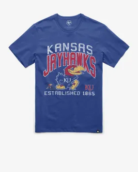 KANSAS JAYHAWKS TURNED UP '47 FRANKLIN TEE