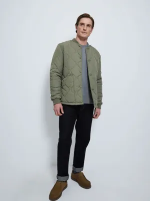 Khaki Quilted Lightweight Jacket | Men | George at ASDA