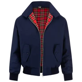 Kids Classic Harrington Jacket - Navy - Harrington Jacket Store