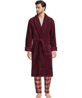 Lands' End Big & Tall Calf Length Turkish Terry Robe