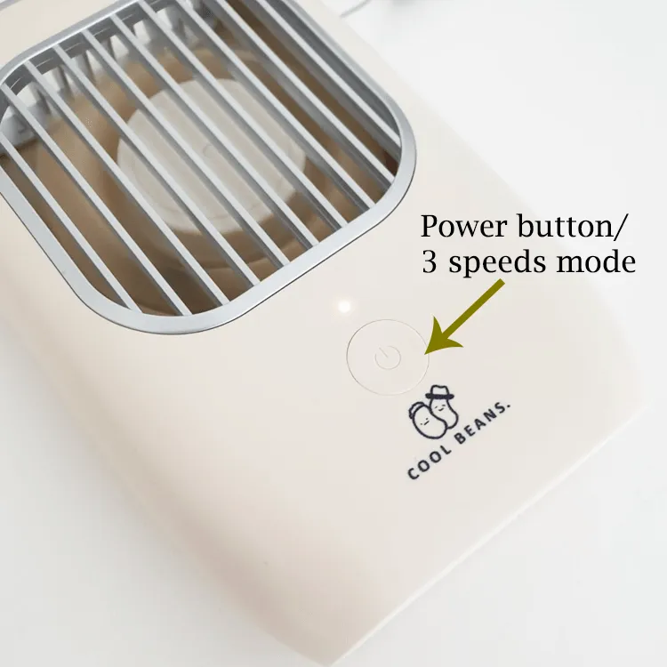 【Lazy Hands】COOL BEANS Hands Free / Desktop USB Rechargeable Mini Fan 免提/座檯小風扇