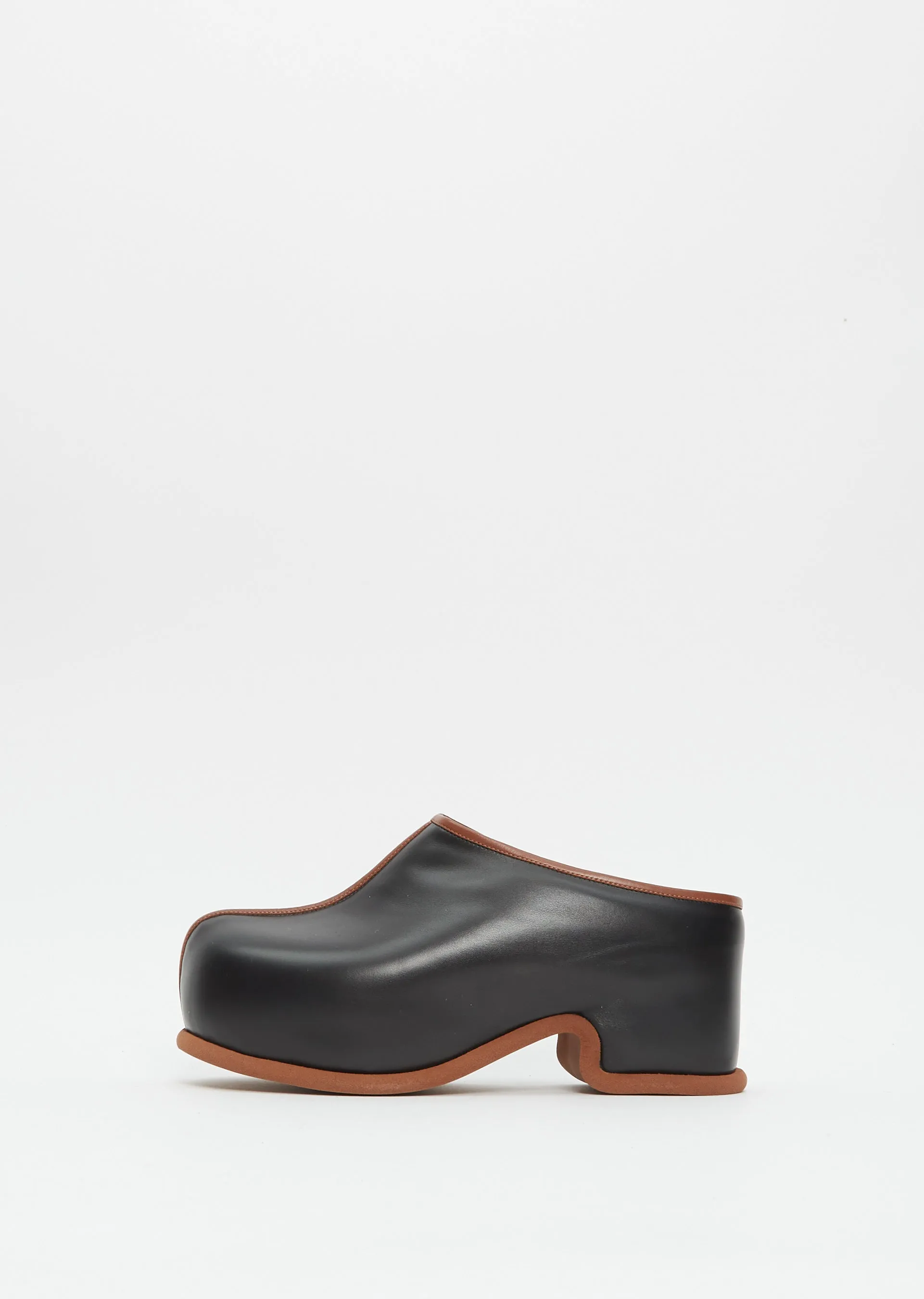 Leather Mule — Black