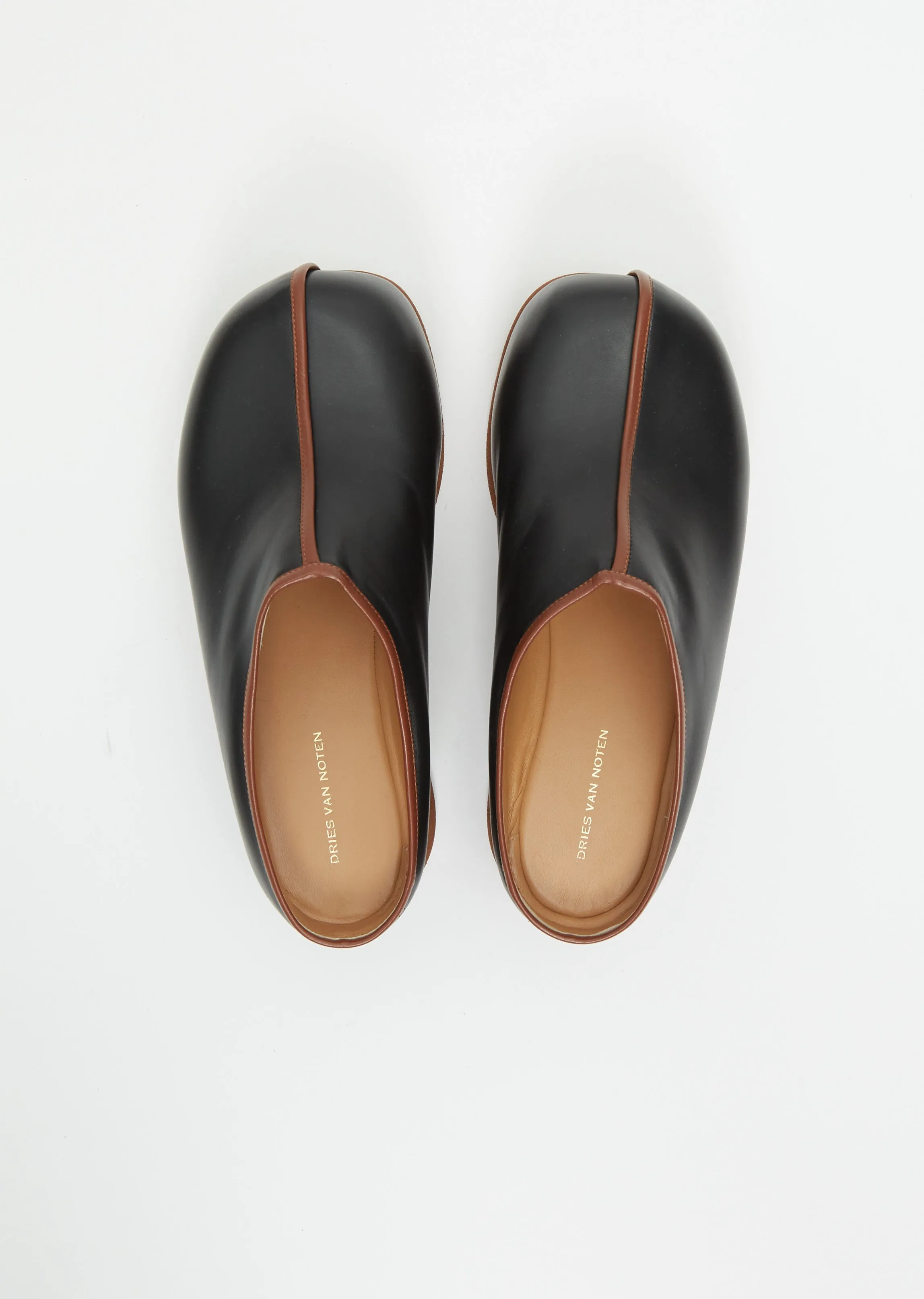 Leather Mule — Black