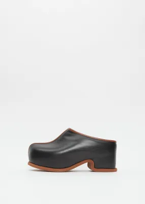 Leather Mule — Black