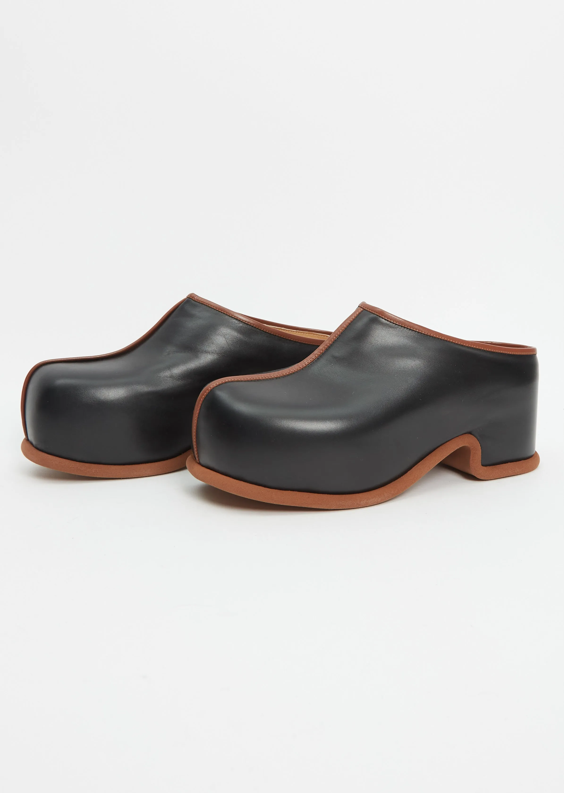 Leather Mule — Black