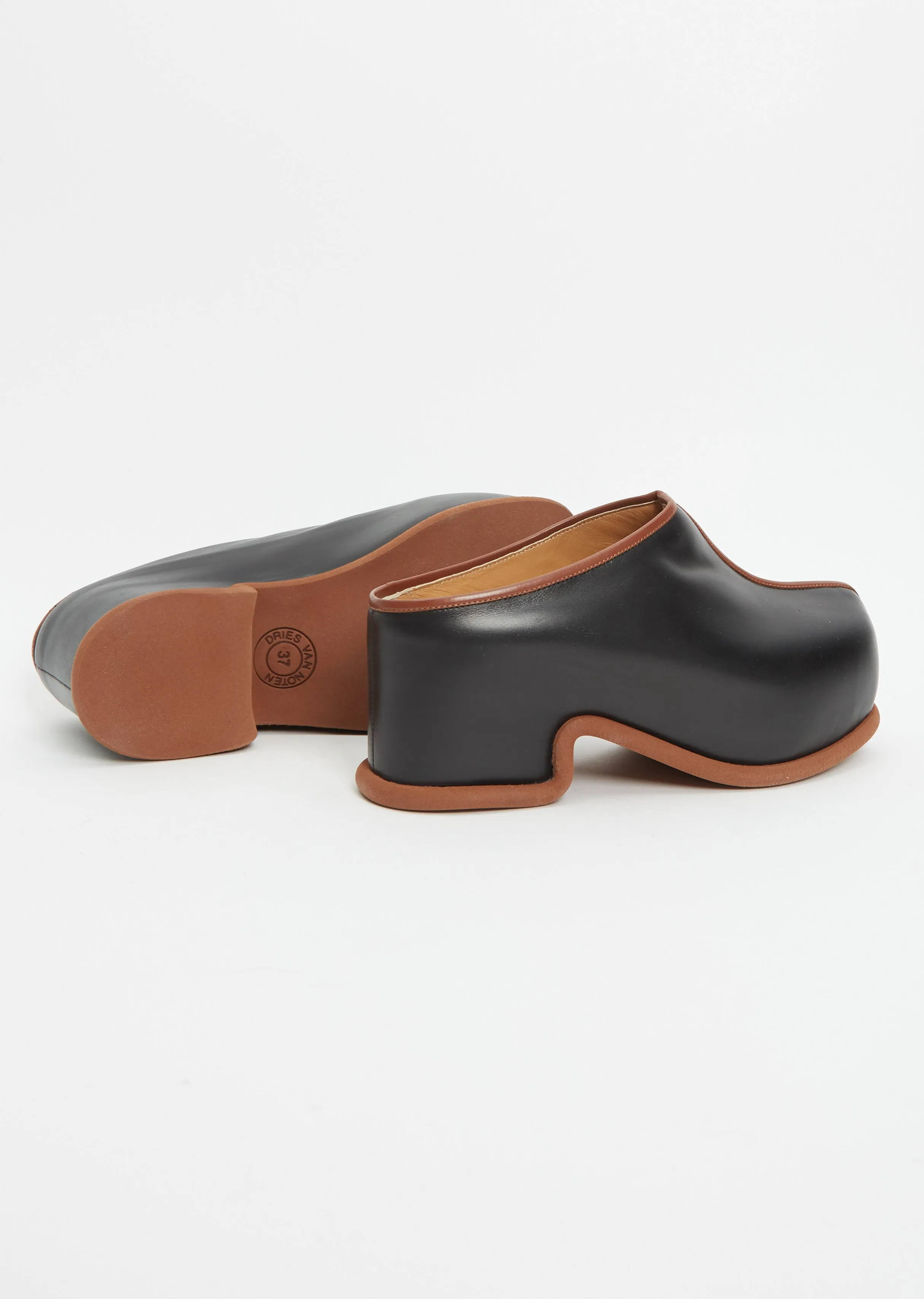 Leather Mule — Black