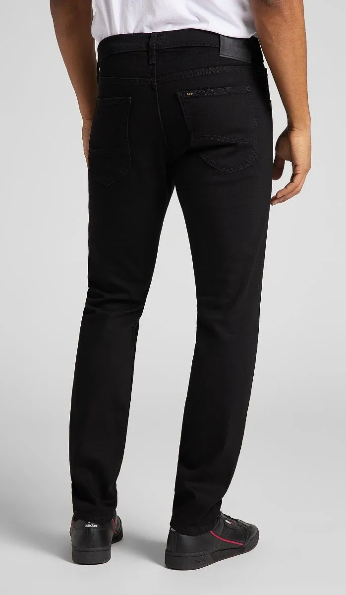 Lee Luke Slim Tapered Denim Jeans Black Rinse